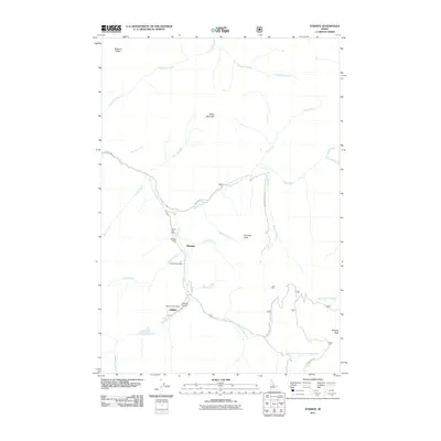 2011 Map of Stibnite, 2011 Print