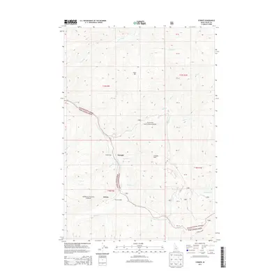 2013 Map of Stibnite, 2013 Print