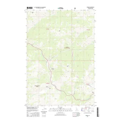 2017 Map of Stibnite, 2017 Print