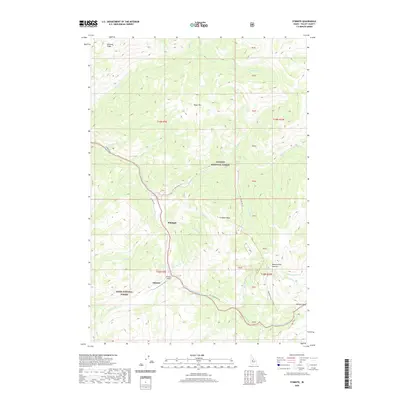 2020 Map of Stibnite, 2020 Print
