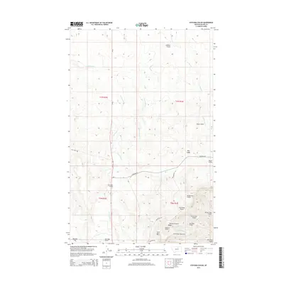 2014 Map of Stiffarm Coulee, 2014 Print