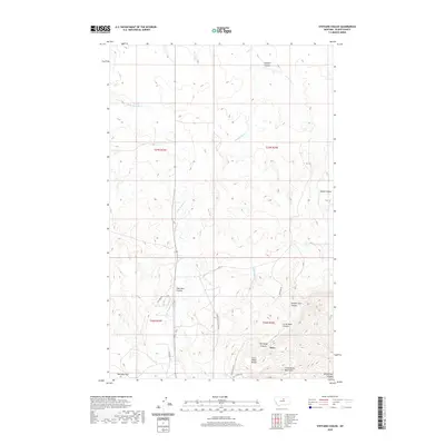2020 Map of Stiffarm Coulee, 2020 Print