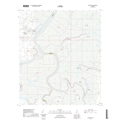 2018 Map of Stiggins Lake, 2018 Print