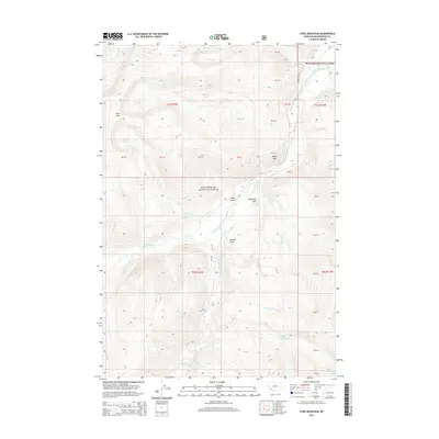 2014 Map of Stine Mountain, 2014 Print