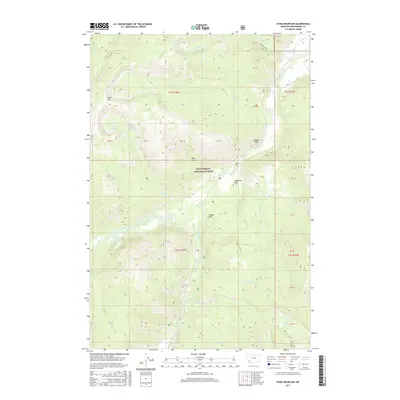 2017 Map of Stine Mountain, 2017 Print