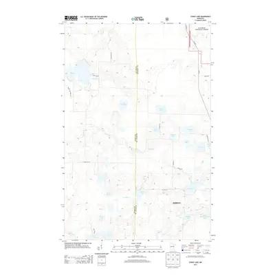 2013 Map of Stingy Lake, 2013 Print