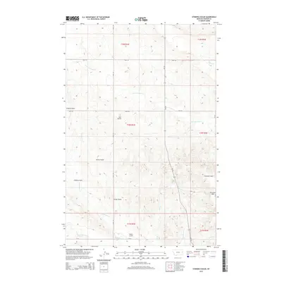 2014 Map of Stinking Coulee, 2014 Print