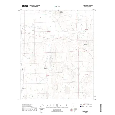 2018 Map of Stinking Springs, 2018 Print