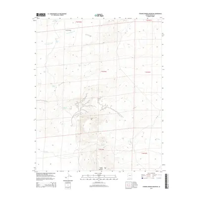 2014 Map of Stinking Springs Mountain, 2014 Print