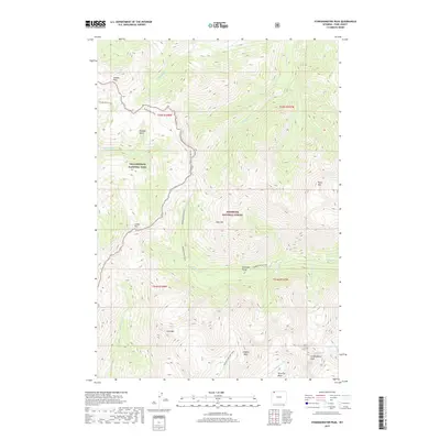2017 Map of Stinkingwater Peak, 2017 Print