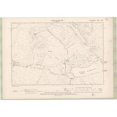 1896 Map of Stirlingshire Sheet II.SW, 1899 Print