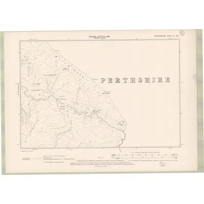 1896 Map of Stirlingshire Sheet IV.SE, 1899 Print