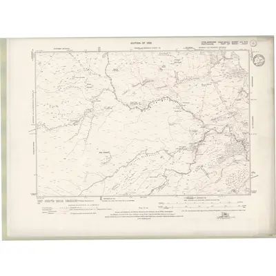 1914 Map of Stirlingshire Sheet nVII.NE, 1923 Print