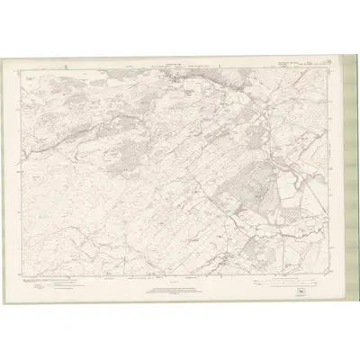 1914 Map of Stirlingshire Sheet nVIII, 1923 Print