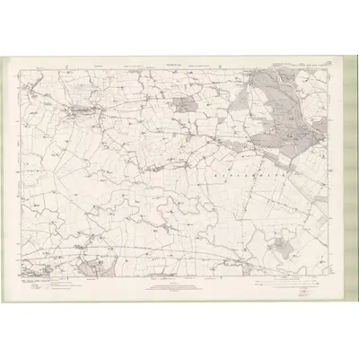 1914 Map of Stirlingshire Sheet nX, 1923 Print
