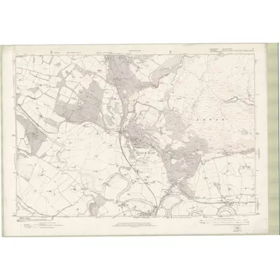 1913 Map of Stirlingshire Sheet nXI, 1923 Print