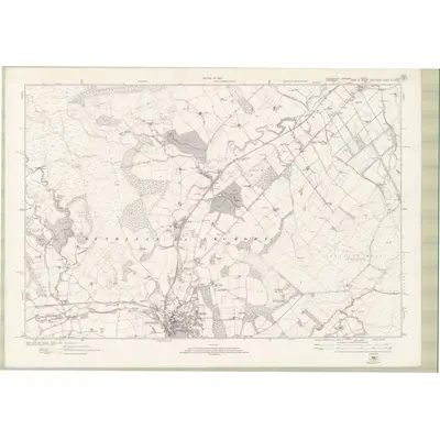 1913 Map of Stirlingshire Sheet nXIa, 1925 Print