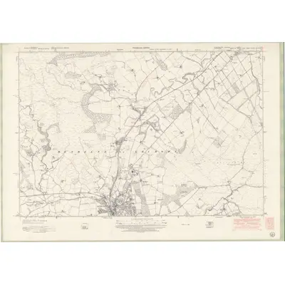 1946 Map of Stirlingshire Sheet nXIa, 1952 Print