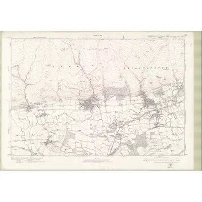 1913 Map of Stirlingshire Sheet nXII, 1925 Print