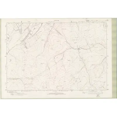 1913 Map of Stirlingshire Sheet nXIIa, 1925 Print