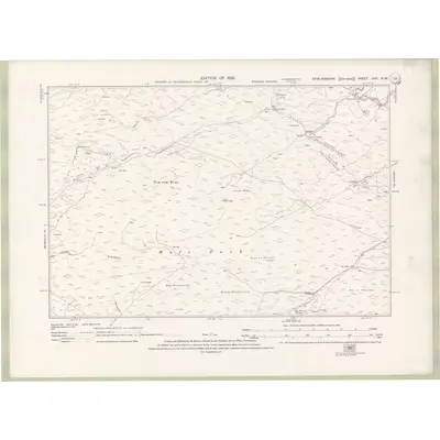 1914 Map of Stirlingshire Sheet nXIV.NW, 1923 Print