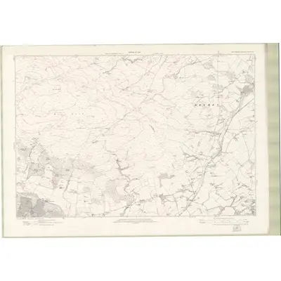 1914 Map of Stirlingshire Sheet nXIV, 1923 Print