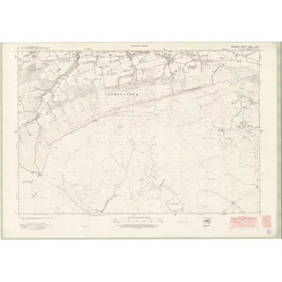 1948 Map of Stirlingshire Sheet nXVI, 1951 Print