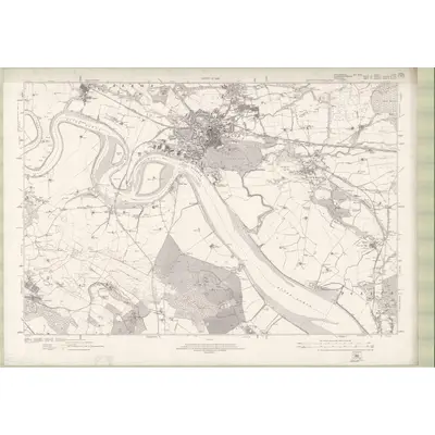 1913 Map of Stirlingshire Sheet nXVIII, 1924 Print