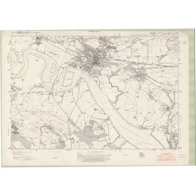 1946 Map of Stirlingshire Sheet nXVIII, 1952 Print