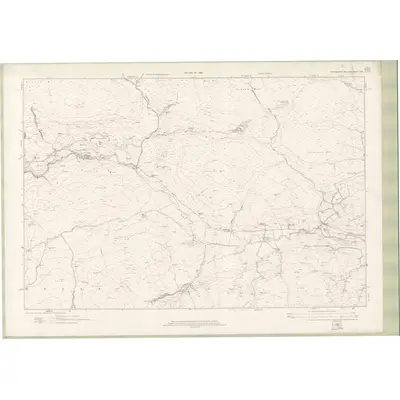 1913 Map of Stirlingshire Sheet nXXII, 1922 Print