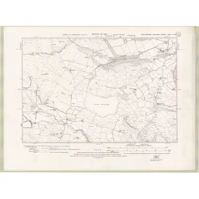 1913 Map of Stirlingshire Sheet nXXIII.NW, 1922 Print