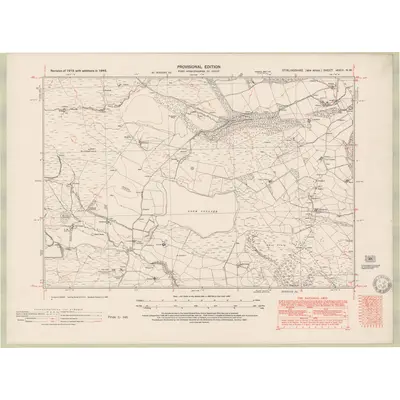 1946 Map of Stirlingshire Sheet nXXIII.NW, 1951 Print