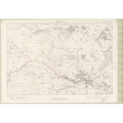 1913 Map of Stirlingshire Sheet nXXIII, 1922 Print