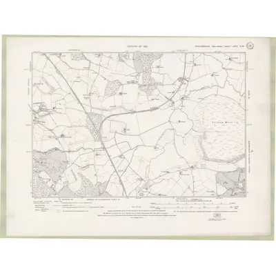 1913 Map of Stirlingshire Sheet nXXIV.NW, 1921 Print