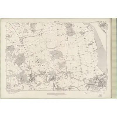 1913 Map of Stirlingshire Sheet nXXIV, 1921 Print