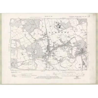 1913 Map of Stirlingshire Sheet nXXIV.SW, 1921 Print