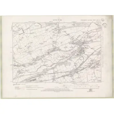 1913 Map of Stirlingshire Sheet nXXIX.NE, 1934 Print