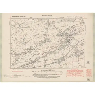 1946 Map of Stirlingshire Sheet nXXIX.NE, 1951 Print