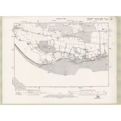 1914 Map of Stirlingshire Sheet nXXV.NW, 1921 Print