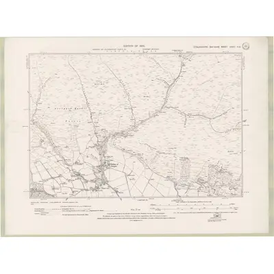 1914 Map of Stirlingshire Sheet nXXVII.NE, 1923 Print