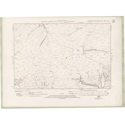1914 Map of Stirlingshire Sheet nXXVIII.NW, 1922 Print