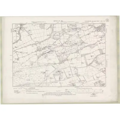 1914 Map of Stirlingshire Sheet nXXX.SE, 1921 Print