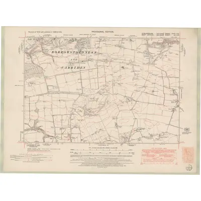 1946 Map of Stirlingshire Sheet nXXXI.NE, 1951 Print