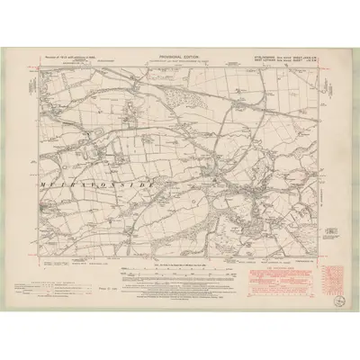 1946 Map of Stirlingshire Sheet nXXXI.SW, 1951 Print