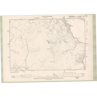 1896 Map of Stirlingshire Sheet V.NE, 1899 Print