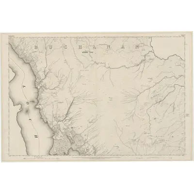 1861 Map of Stirlingshire, Sheet VI, 1865 Print