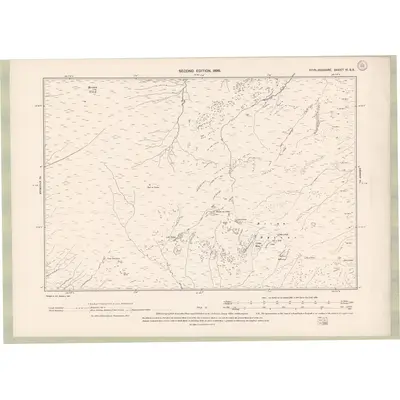 1896 Map of Stirlingshire Sheet VI.SE, 1899 Print