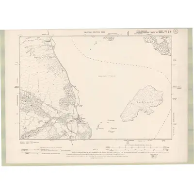 1896 Map of Stirlingshire Sheet XIII.NW, 1899 Print