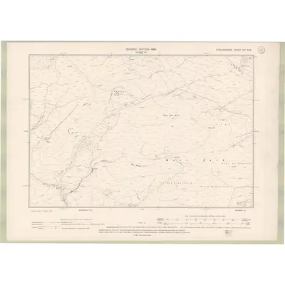 1896 Map of Stirlingshire Sheet XIV.NW, 1899 Print
