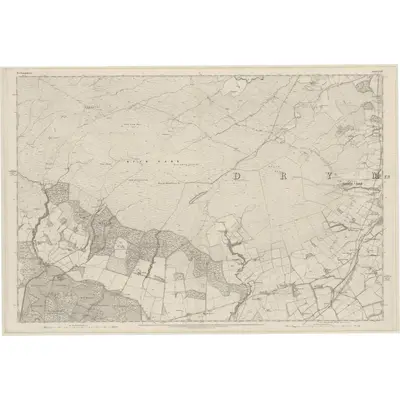 1861 Map of Stirlingshire, Sheet XIV, 1865 Print